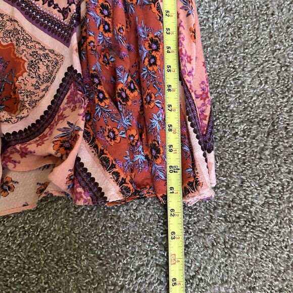 Free People Intimately Stevie Scarf Maxi Dress Lace Trim Size Medium Romantic - Picture 8 of 11